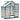 6x4ft Walk-In Polycarbonate Greenhouse with Aluminium Frame, Sliding Door & Roof Vent - Grey